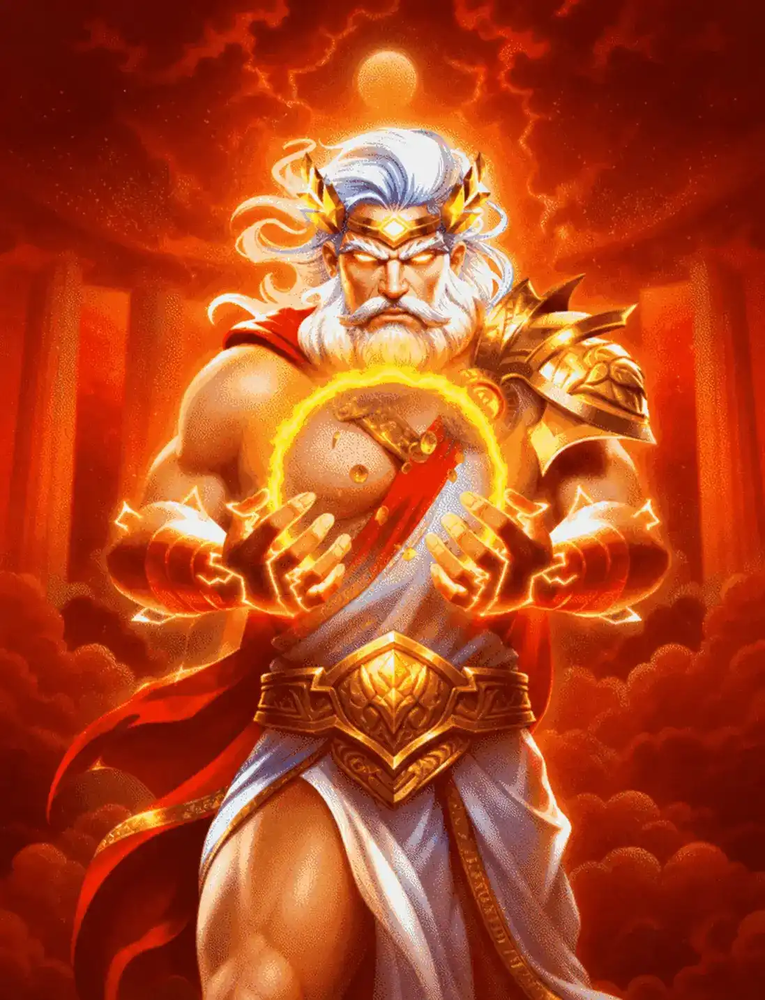 Portada de la tragamonedas Voltage Blitz Zeus Up, del estudio Koala.