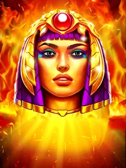 Portada vertical de la tragamonedas Egypt Fire 2, con motivos egipcios dorados y la firma del estudio 3oaks.